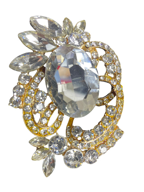 Broche Tesoro Tps Pedreria Dorado-Talla U