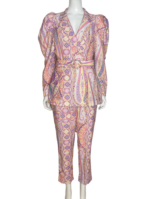 Set Apeach Blazer + Pantalón Rosado-Talla M