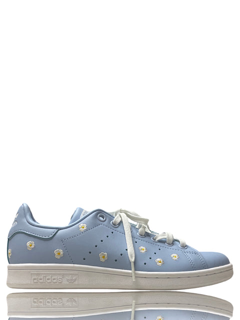 Calzado Adidas Stan Smith Flores Azul - Talla 5.5