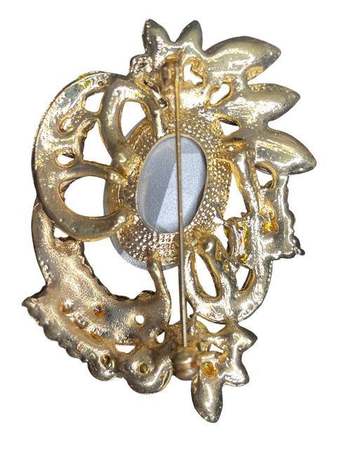 Broche Tesoro Tps Pedreria Dorado-Talla U