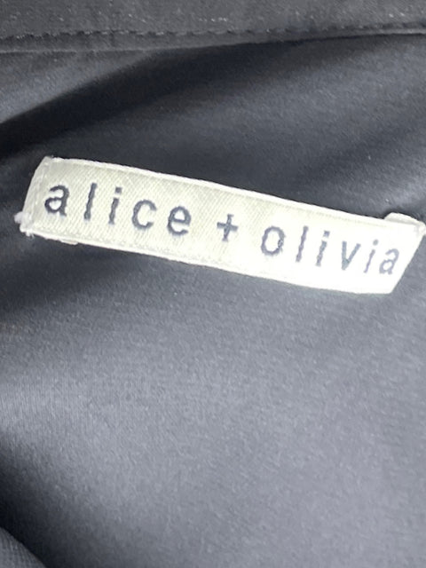 Falda Alice & Olivia Mini Bordado Azul-Talla S