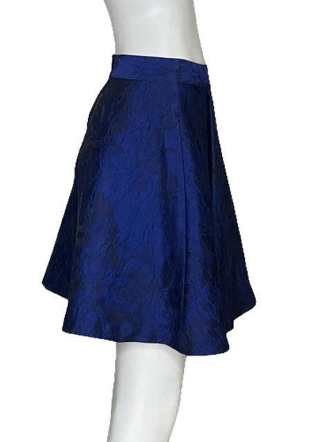 Falda Alice & Olivia Mini Bordado Azul-Talla S