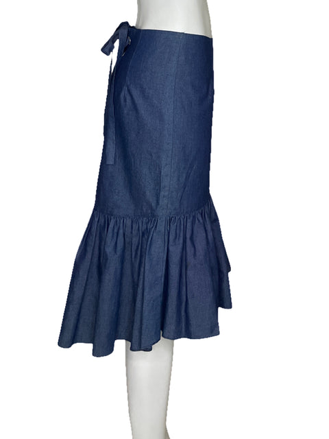 Falda VaVa Vuelos Denim Azul-Talla S