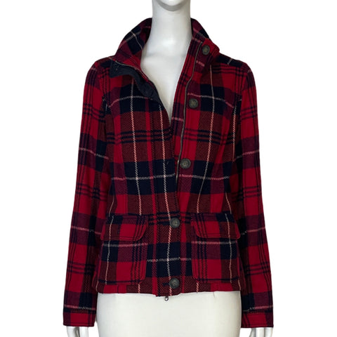 Chaqueta Abercrombie & Fitch Cuadros Rojos-Talla S