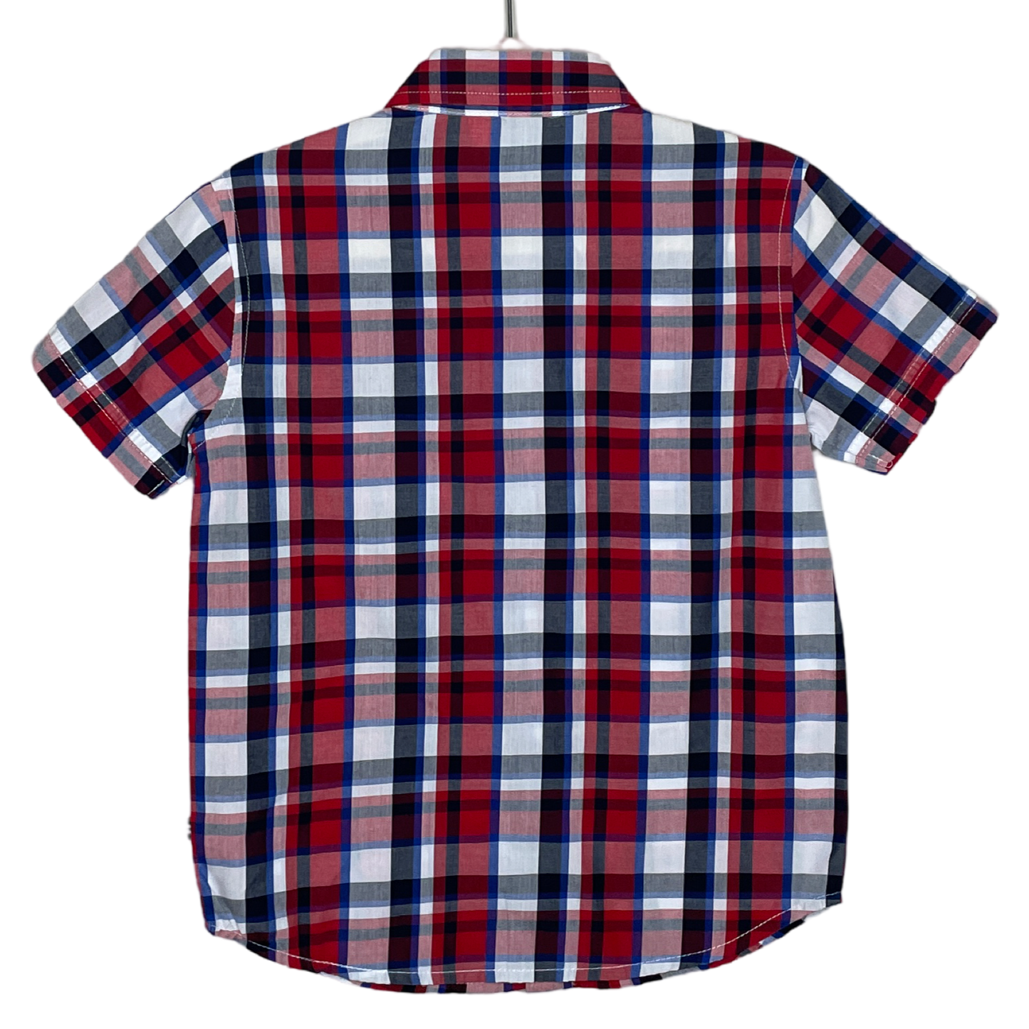 Camisa Nautica Cuadros Rojo-Talla 6