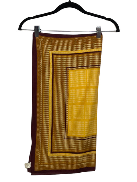 Bufanda Tesoro TPS Cuadros Amarillo-Talla U