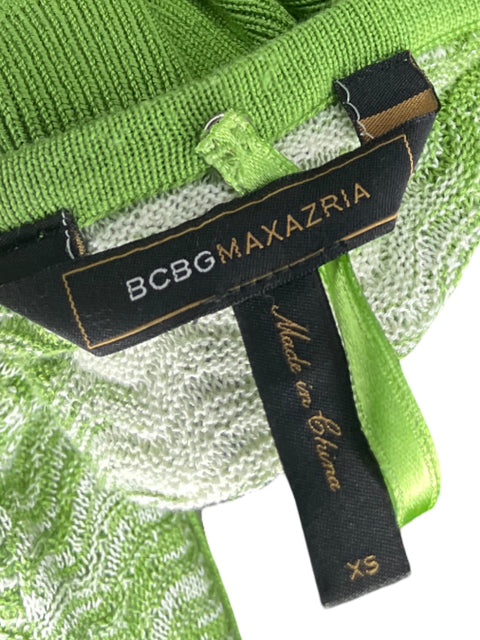 Vestido BCBG Halter Punto Verde-Talla XS