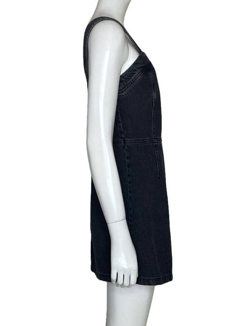 Vestido MNG Mini Denim Tiras Negro-Talla 4