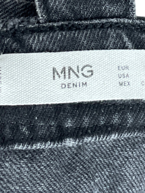 Vestido MNG Mini Denim Tiras Negro-Talla 4