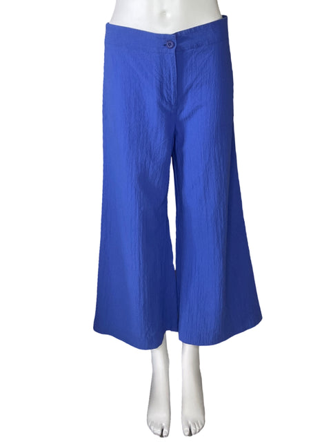 Pantalón Adolfo Dominguez Crepe Azul-Talla 38