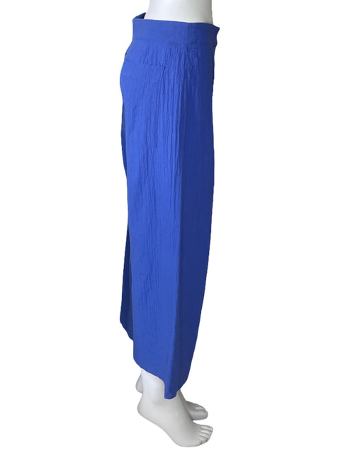 Pantalón Adolfo Dominguez Crepe Azul-Talla 38
