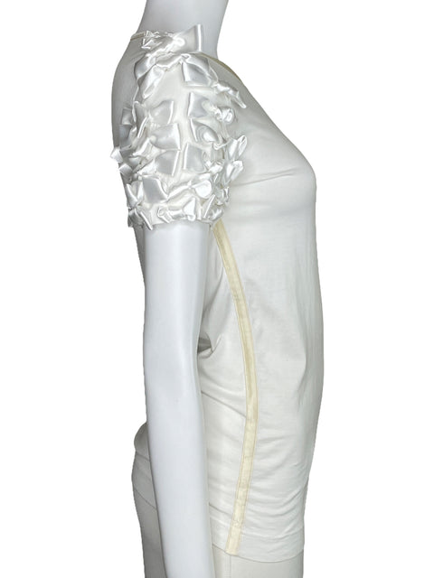 Top Dolce & Gabbana Knit Bow Blanco-Talla 40