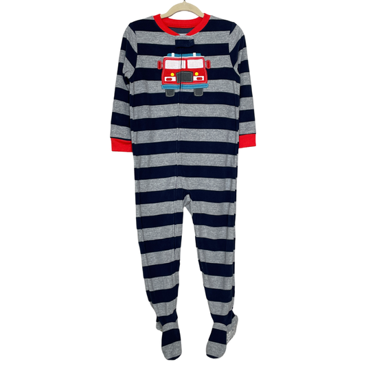 Pijama Carters Enterizo Rayas Cremallera Azul-Talla 4