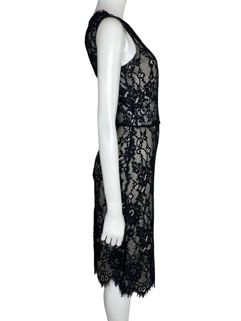 Vestido Alexis Encaje Midi Negro-Talla M