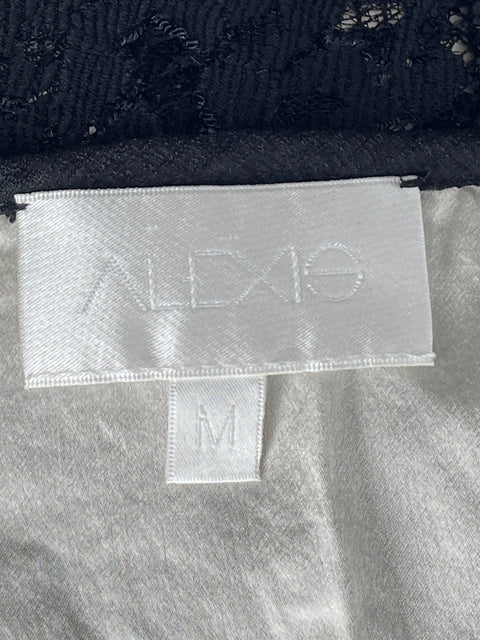Vestido Alexis Encaje Midi Negro-Talla M