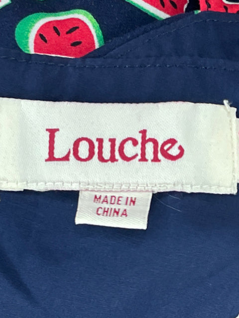 Vestido Louche Estampado Sandia Azul-Talla 8