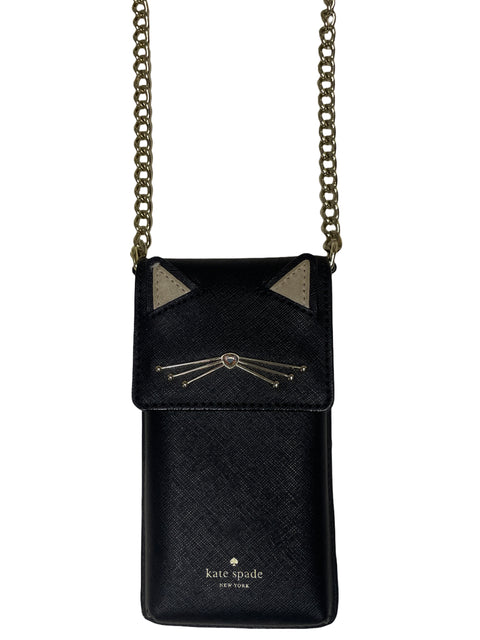 Cartera Kate Spade South Cat Phone Negro-Talla U