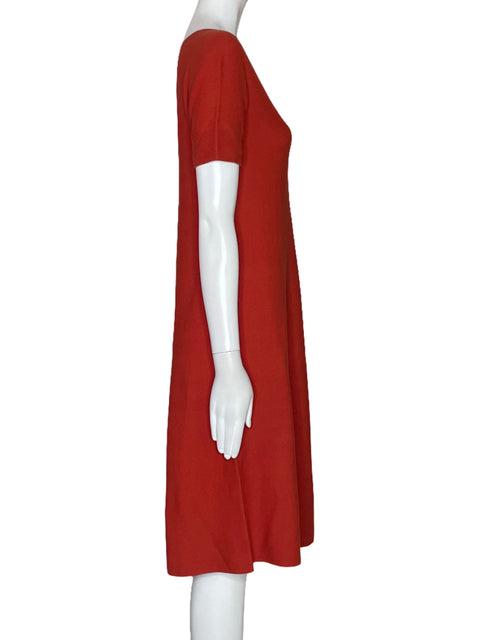 Vestido Uniqlo Punto Naranjado-Talla S