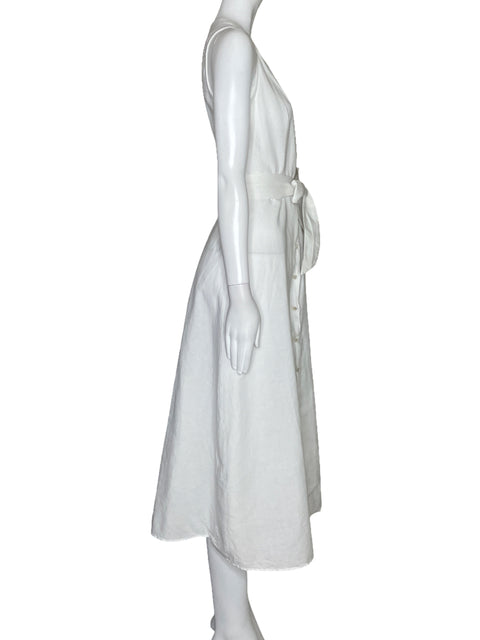 Vestido MNG Camisero Sin Mangas Blanco-Talla 2