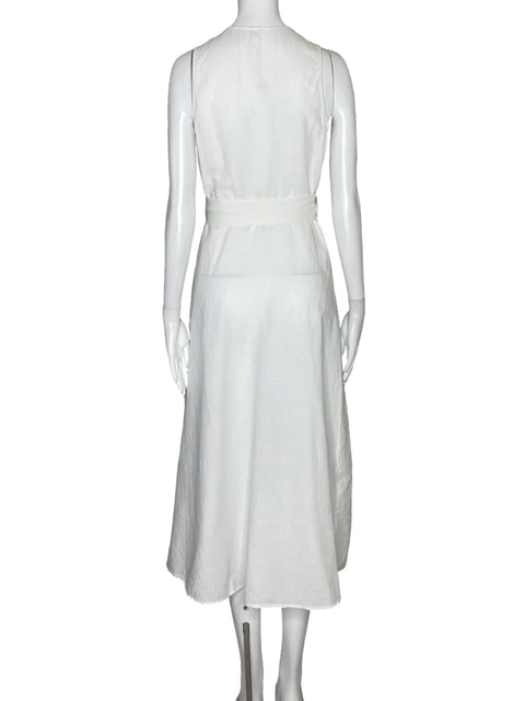 Vestido MNG Camisero Sin Mangas Blanco-Talla 2