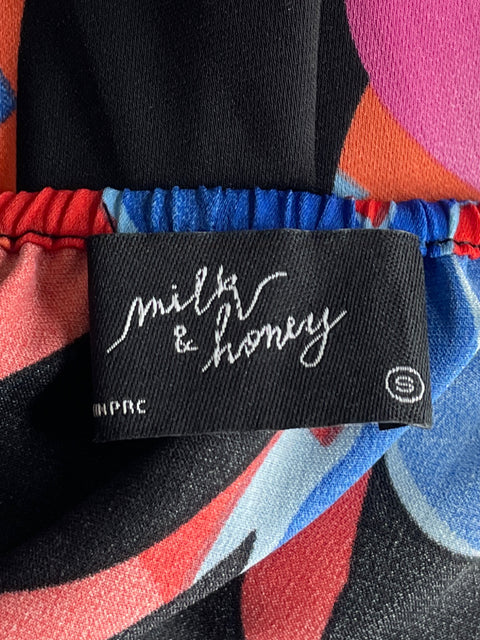 Mono Milk & Honey Floral Halter Rojo-Talla S