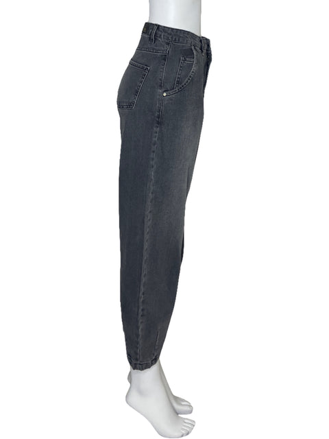 Pantalón Zara Denim Jodhpurs Negro-Talla 2