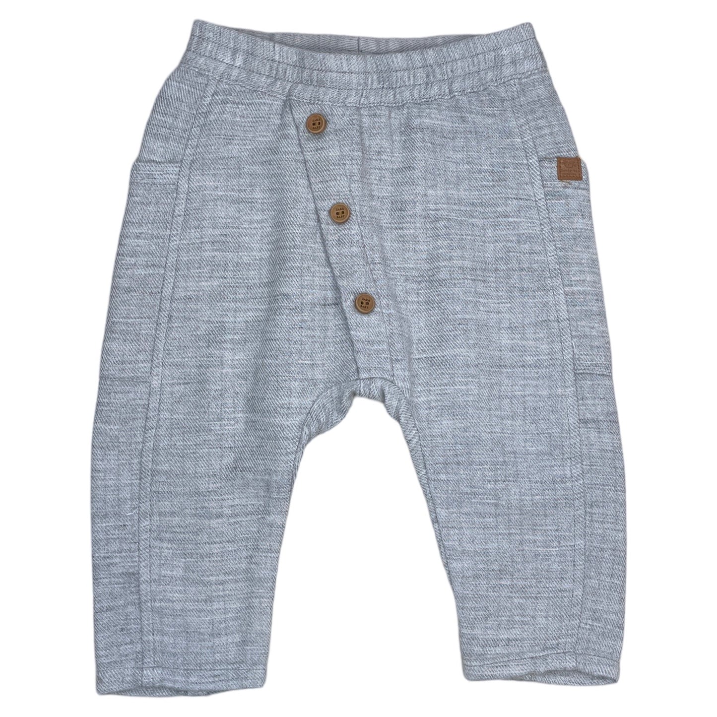 Pantalón Zara Botones Gris-Talla 3-6M
