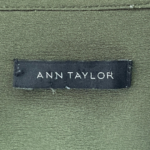 Blusa Ann Taylor Fluida Verde - Talla XL