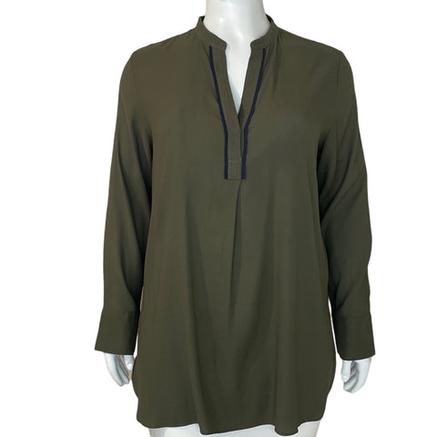 Blusa Ann Taylor Fluida Verde - Talla XL