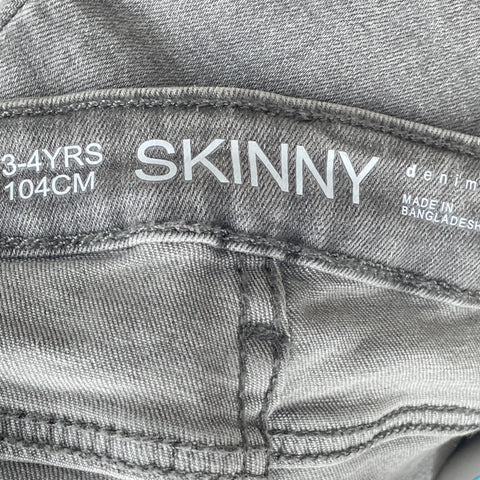 Pantalon Primark Denim Gris-Talla 3-4T