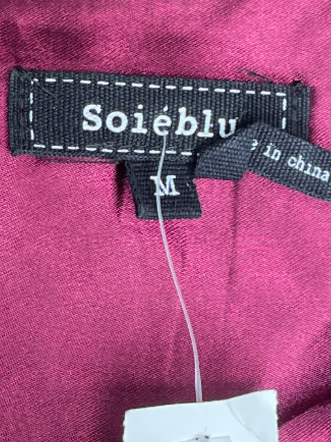 Vestido Soieblu Lentejuelas Rojo Vino-Talla M