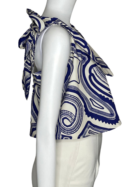 Top Encantadore Sin Mangas Blanco-Talla L