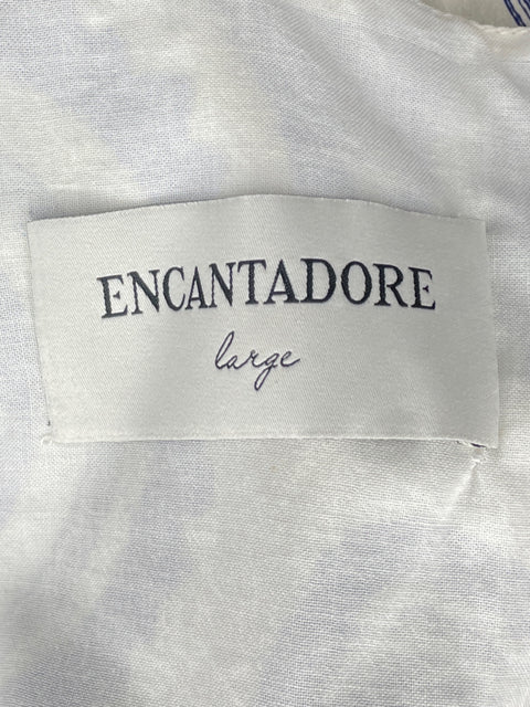 Top Encantadore Sin Mangas Blanco-Talla L