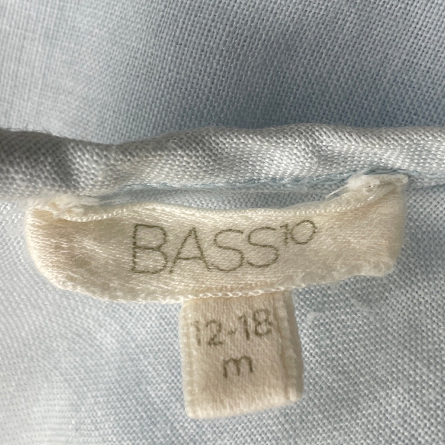 Blusa Bass10 Bordado Azul-Talla 12-18M