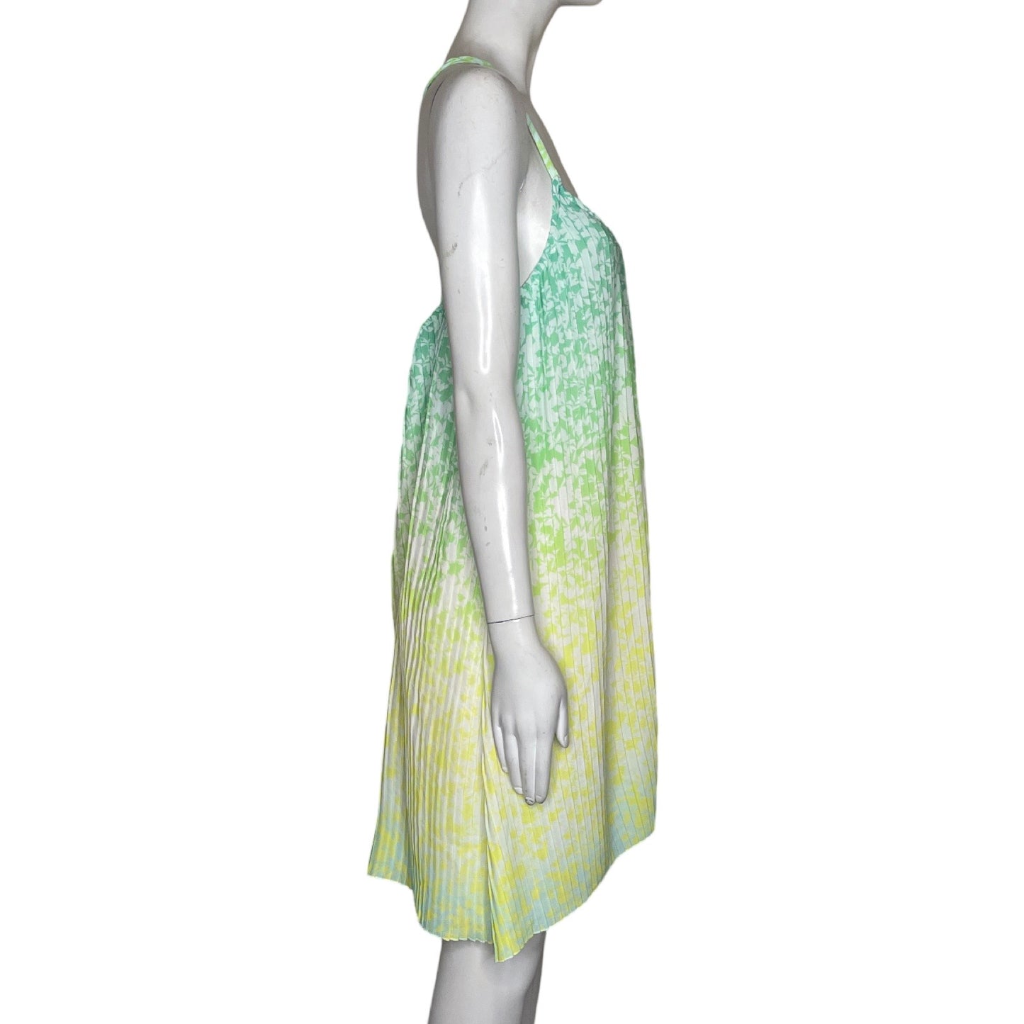 Vestido Cache Cache Plizado Verde-Talla 40