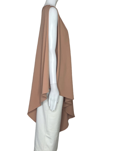 Blusa Gracia Mangas Fluido Beige-Talla L