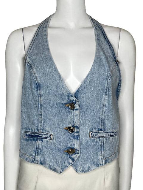 Top Colcci Chaleco Denim Azul-Talla L