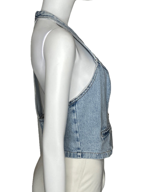 Top Colcci Chaleco Denim Azul-Talla L