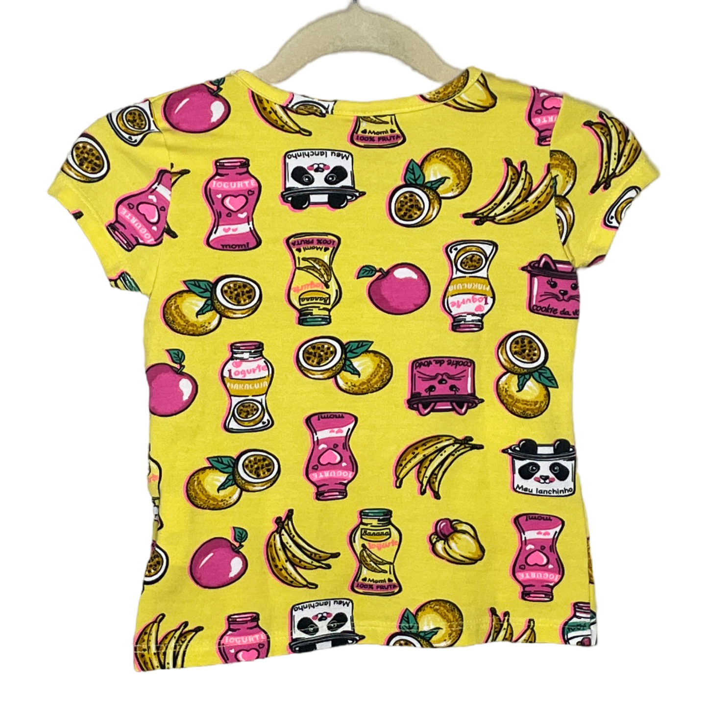 Camiseta Momi Mini Estampado Frutas Amarillo-Talla 2