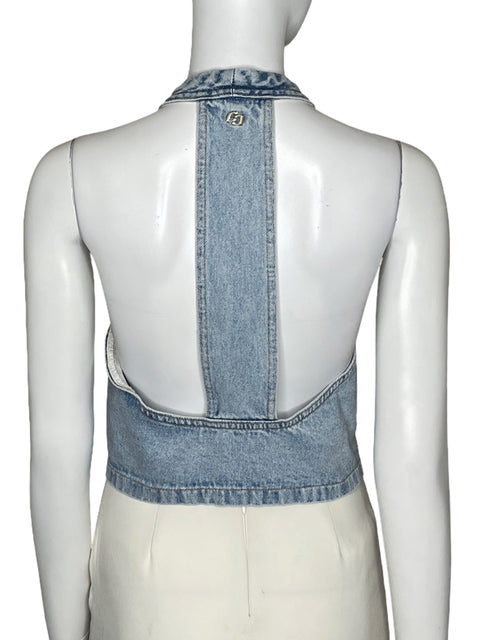 Top Colcci Chaleco Denim Azul-Talla L