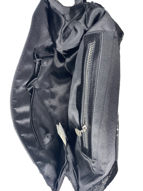 Bolso Zara Lentejuelas Negro-Talla M