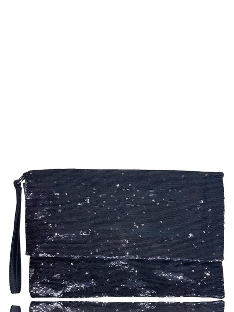 Bolso Zara Lentejuelas Negro-Talla M
