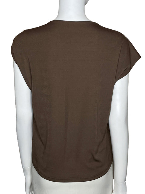 Top OnTwelfth Prendedor Marrón-Talla L