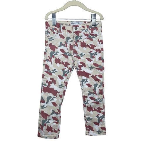 Pantalon Zara Camuflaje Blanco-Talla 2-3