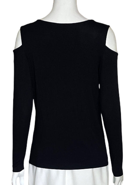 Top Tahari Off Shoulder Negro-Talla S