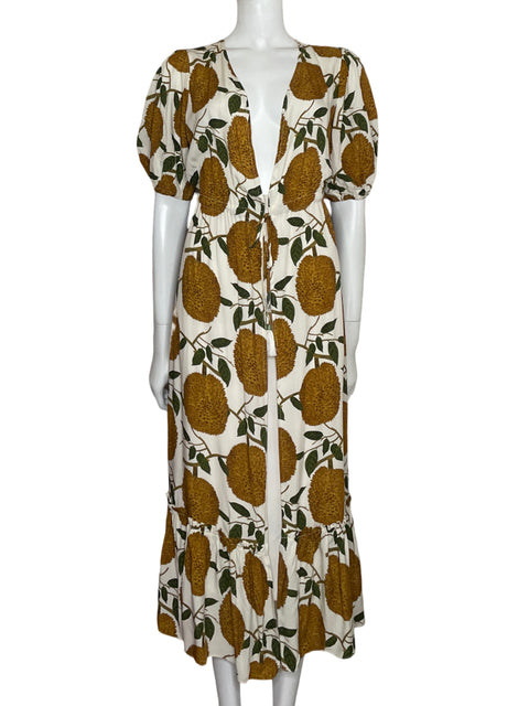 Salida de Playa Palmacea Floral Marròn-Talla 8