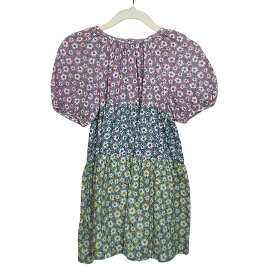 Vestido Zara Floral Verde-Talla 4-5A