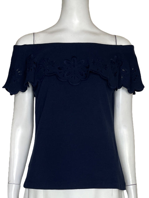 Top Ann Taylor Vuelos Azul-Talla S