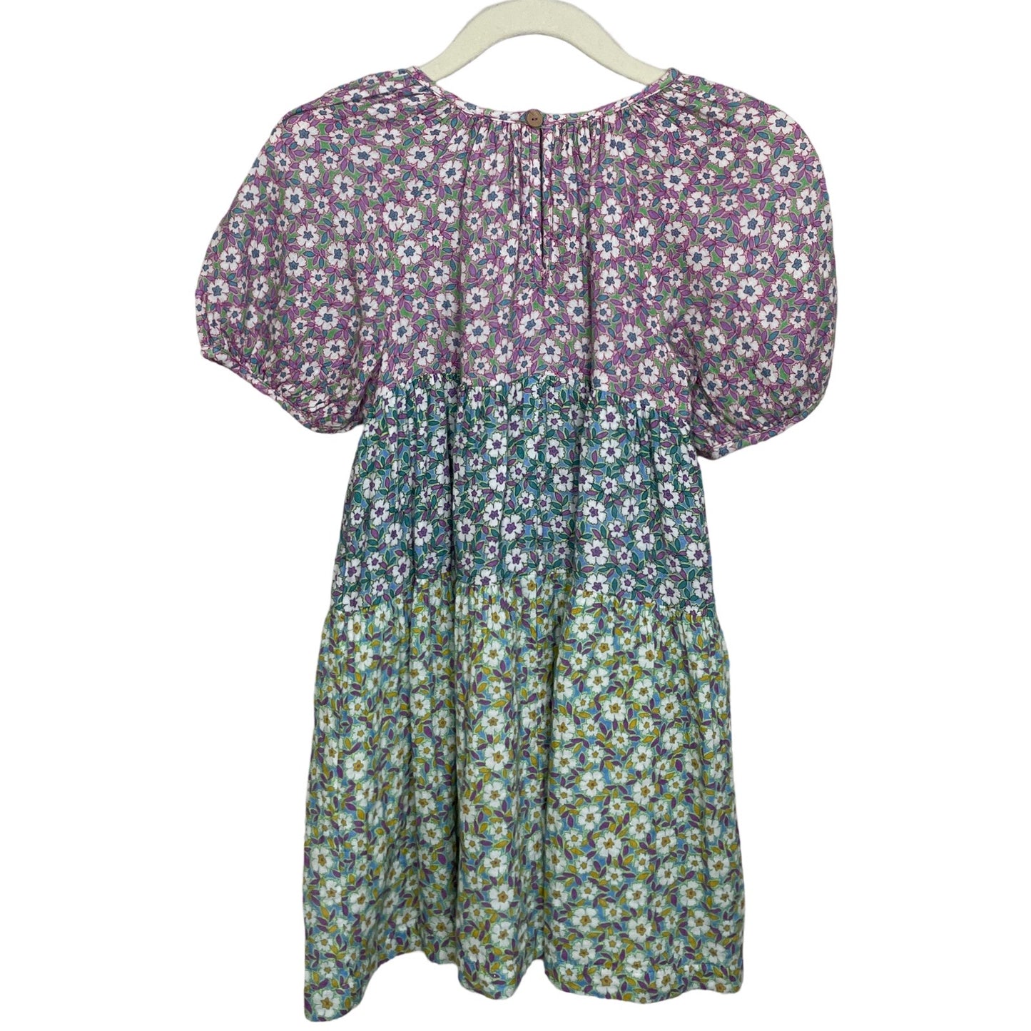 Vestido Zara Floral Verde-Talla 4-5A