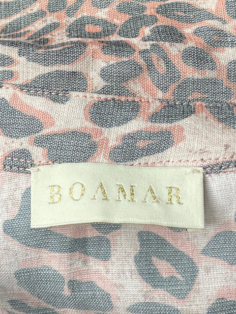 Camisa Boamar Print Manga Larga Beige-Talla M